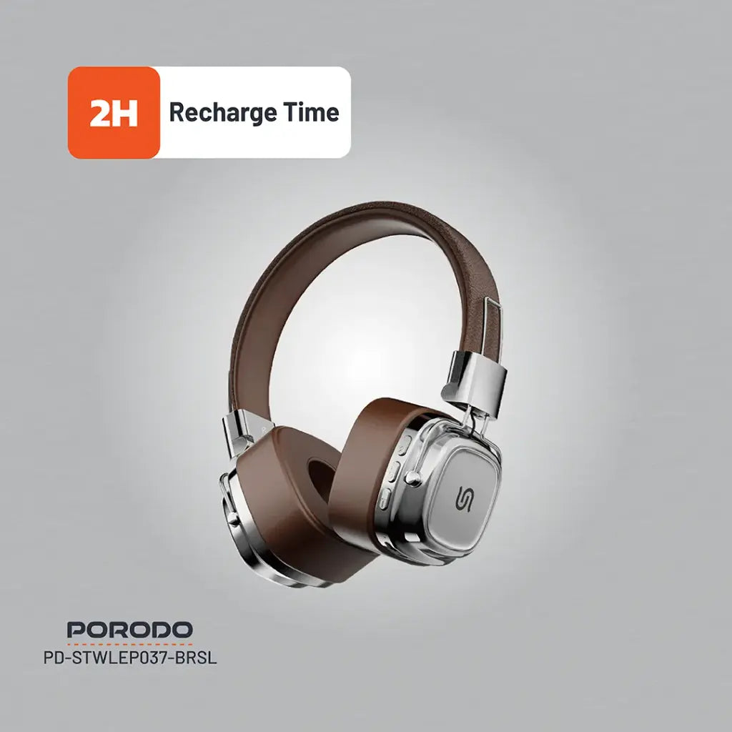 Porodo Soundtec Vintage Wireless ENC Headphone